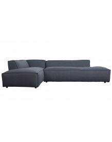 FAT FREDDY - Dark grey large comfortable Sofa