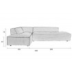 FAT FREDDY - Light grey large comfortable Sofa
