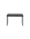 SHARING - Side table in black wood L60