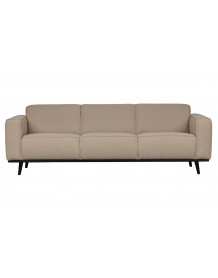 STATEMENT - Cream fabric 3 Seater Sofa