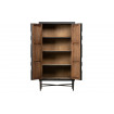 BEQUEST - Mueble alto de almacenaje en madera negra abierta