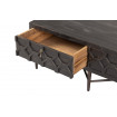 BEQUEST - Table basse en bois noir détail 
