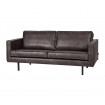 RODEO - 2-Sitzer-Sofa aus schwarzem Leder B190