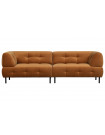 LLOYD - 4-Sitzer-Sofa aus zimtfarbenem Velours L245, zimt