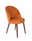BARBARA - Orange Velvet dining chair