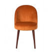 Orange Velvet dining chair Dutchbone