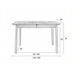 Glimps,Black Dining Table by Zuiver-size