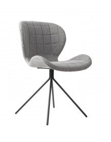 Chaise design OMG tissu gris
