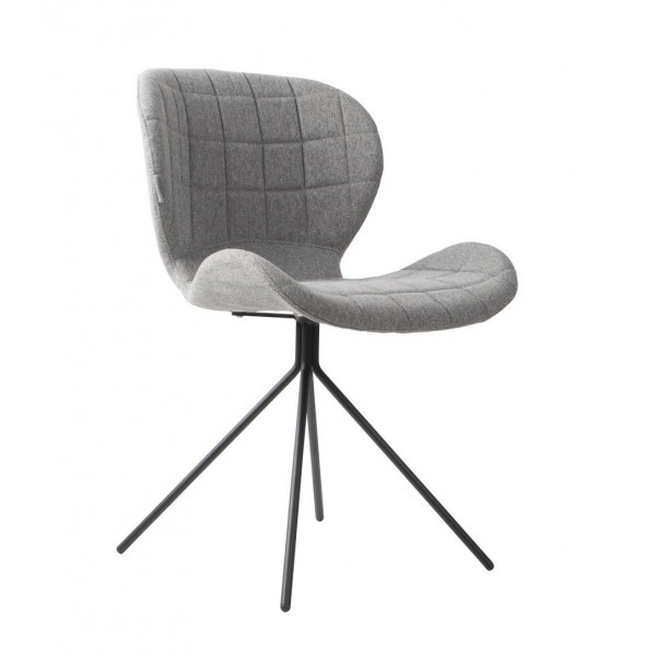 Chaise design OMG tissu gris