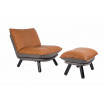 LAZY SACK - Lounge armchair brown leather look