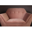 KATE - Sessel aus rosa Samt Zoom