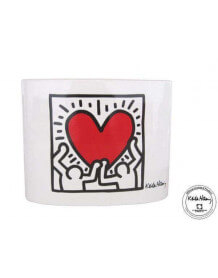 Jarrón corazón Keith Haring