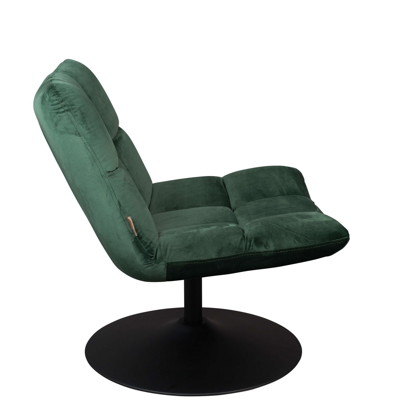 tint stem Aannemer Green velvet lounge chair