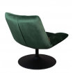 Bequemer Sessel aus grünem Samt