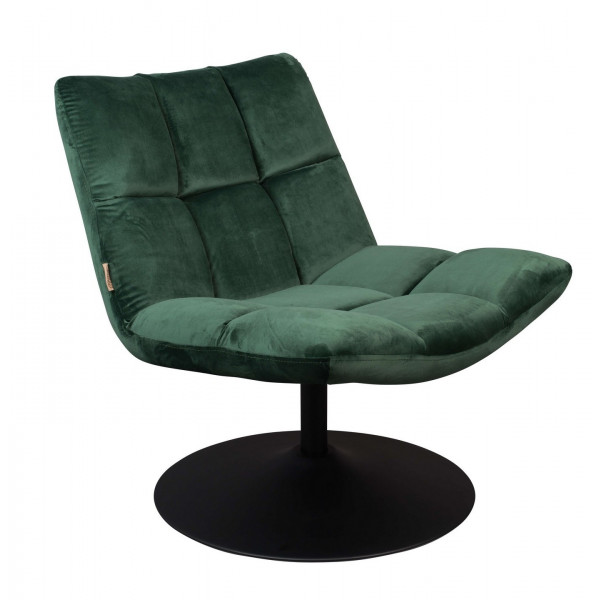 Green velvet Lounge Chair Dutchbone 