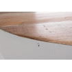 SHELLY - Table basse en bois et acier blanc bois détail