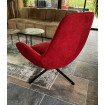 Sessel aus rotem Samt Space