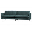 RODEO - 3-Sitzer-Sofa aus blaugrünem Samt B275 Schrägschnitt