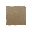 RODEO - Canapé 3 places velours taupe L275 tissu