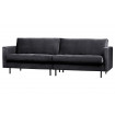 RODEO - Charcoal velvet sofa