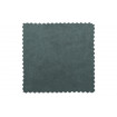 ROCCO - Fauteuil en velours bleu vert tissu