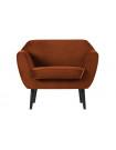 ROCCO - Sessel aus Samt, rostfarben