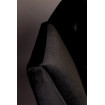 KATE - canapé 2 places en velours noir L149 zoom