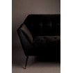 KATE - 2-sitziges Sofa aus schwarzem Samt L149 im Detail