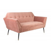 KATE - 2-sitziges Sofa aus rosa Samt B149 3/4