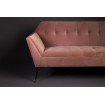 KATE - 2-Sitzer-Sofa aus rosa Samt L149 im Detail breit
