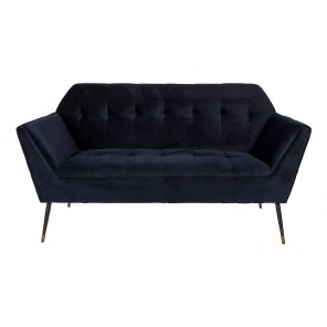 KATE - 2-sitziges Sofa aus blauem Samt L149 