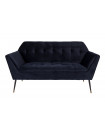 KATE - Blaues 2-Sitzer-Sofa aus Samt L149, Blau