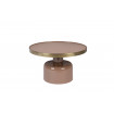 GLAM - Table basse ronde rose D60