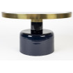 GLAM - Table basse ronde bleue D60 pied