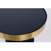 GLAM - Table d'appoint ronde bleue zoom