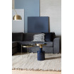 GLAM - Table d'appoint ronde bleue en situation