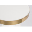 GLAM - Table d'appoint ronde blanche zoom