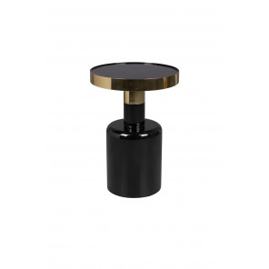 GLAM - Table d'appoint ronde noir 