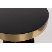 GLAM - Table d'appoint ronde noir zoom