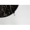CUPID - Mesa baja de metal negro y detalle de mármol negro 