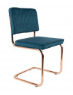 DIAMOND - Stuhl mit Stoffbezug, smaragdgrün