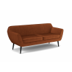 ROCCO - Sofa aus rostfarbenem Samt L187