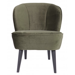 SARA - Sessel aus grünem Samt