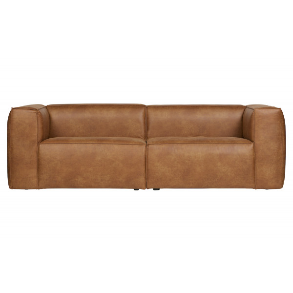 BEAN - 3-Sitzer-Sofa braun Cognac