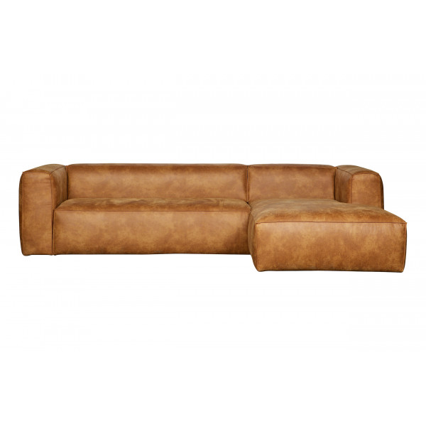 BEAN - Right corner sofa 5 seats eco leather army green L305