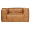 BEAN - Sessel aus braunem Eco-Leder L 146