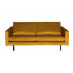 RODEO - Ochre velvet sofa L 190