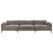 SUMMER - Cómodo sofá de 5 plazas en tejido café L335
