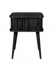 BARBIER - Tavolino in legno nero