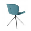 OMG silla de terciopelo azul